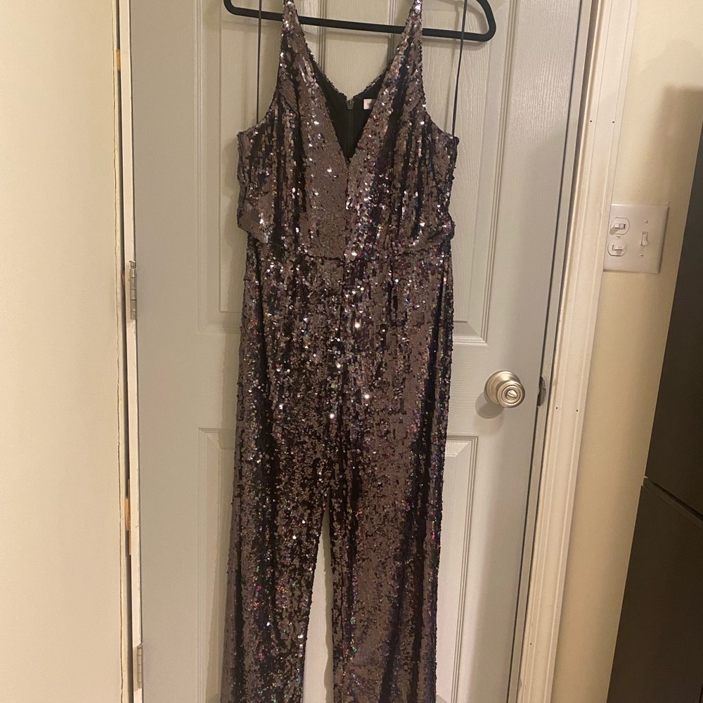Dress the Population Sequin Jumpsuit
